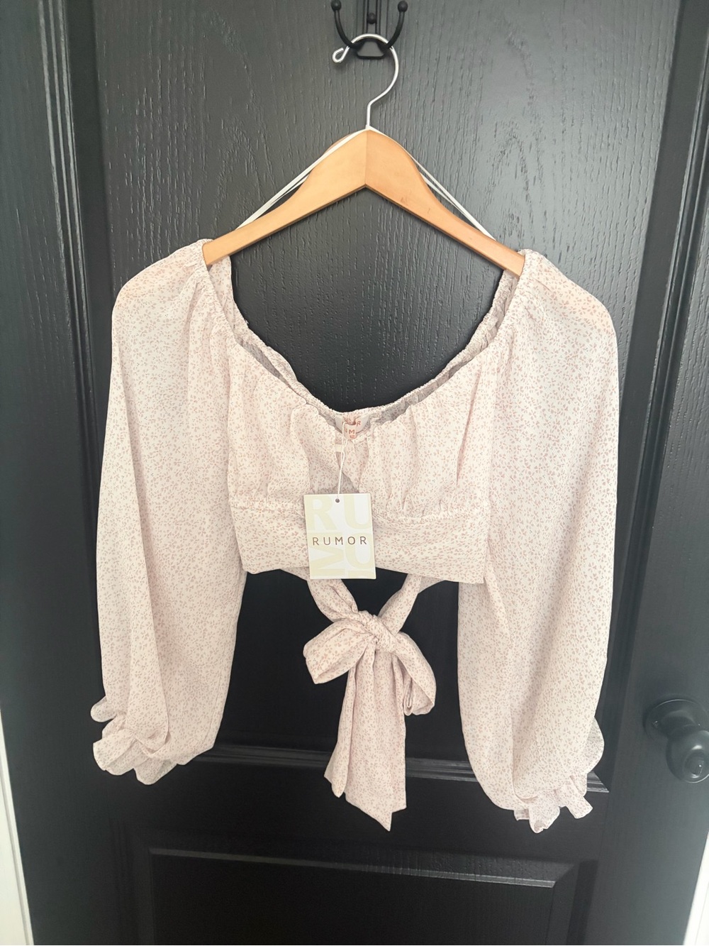 Hello Molly: Floral Tie Blouse Crop Top